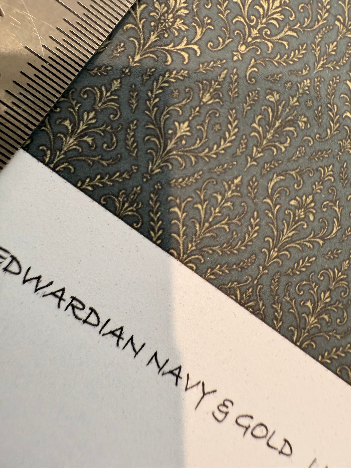 EDWARDIAN DARK NAVY & GOLD