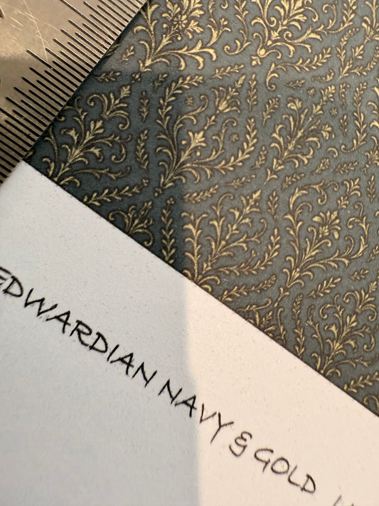 EDWARDIAN DARK NAVY & GOLD