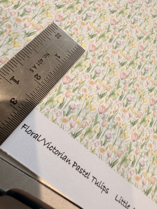 FLORAL /VICTORIAN PASTEL TULIPS 1/48