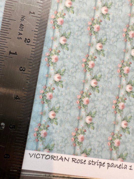 Wallpaper VICTORIAN ROSE STRIPED PANELS 1