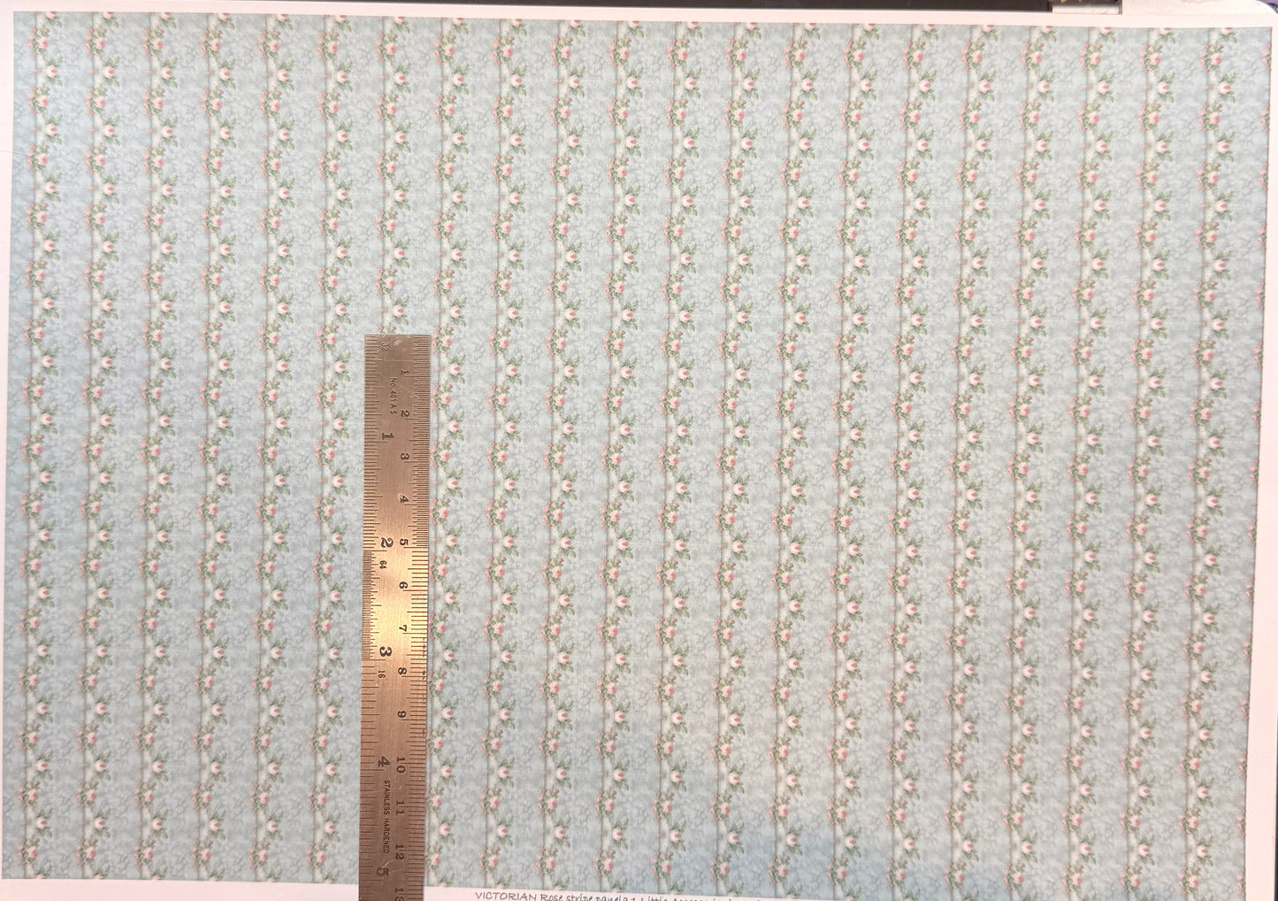 Wallpaper VICTORIAN ROSE STRIPED PANELS 1