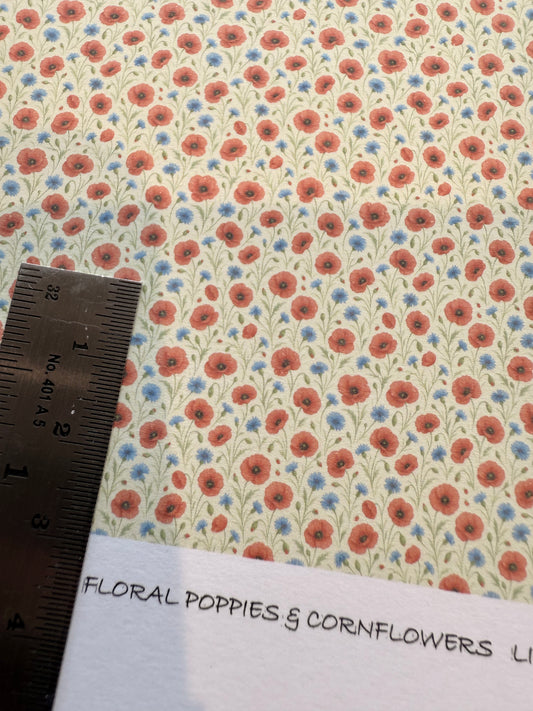 Wallpapers Floral poppies & cornflowers