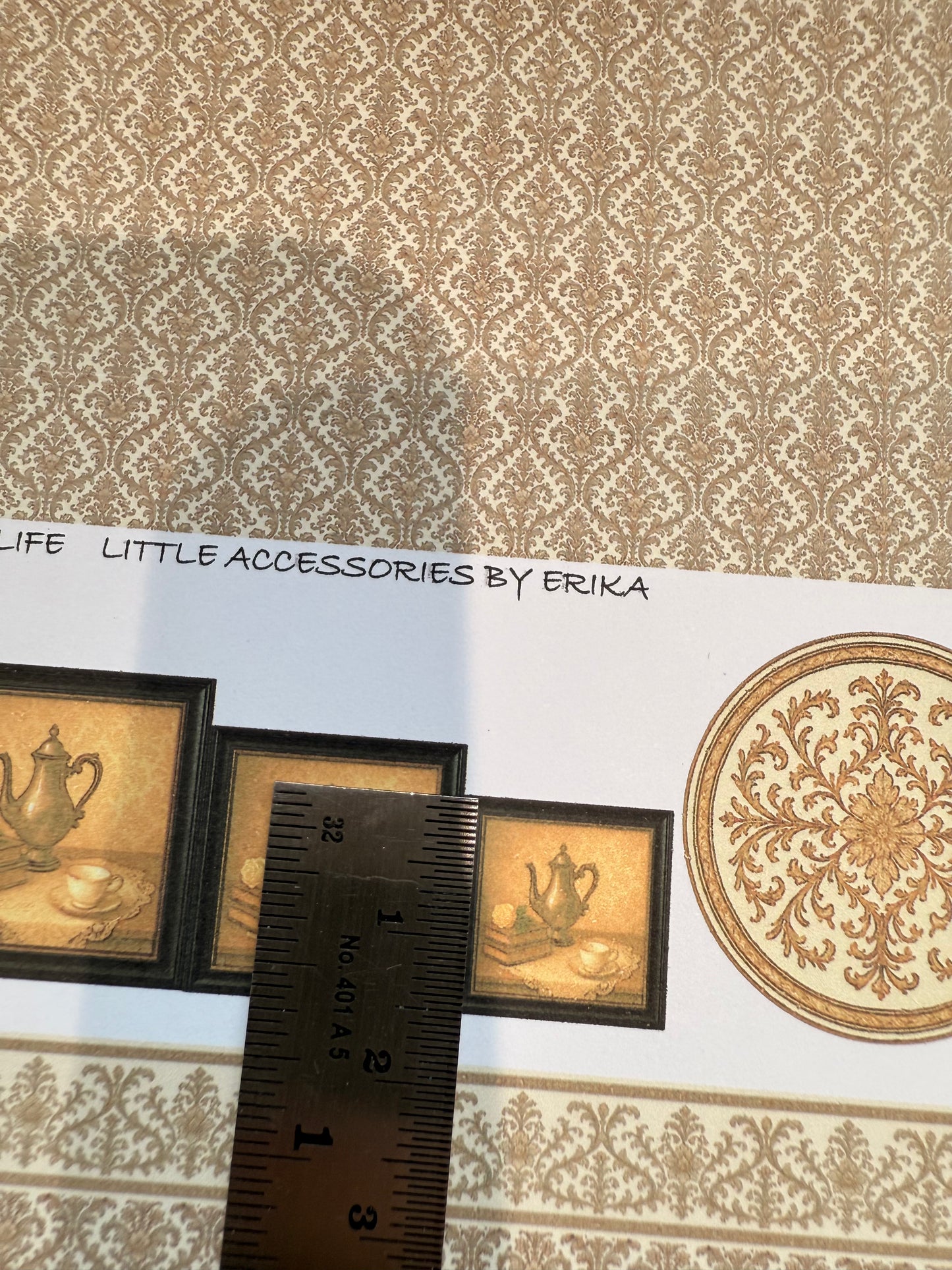 SET EDWARDIAN COFFEE COLOURS & STILL LIFE