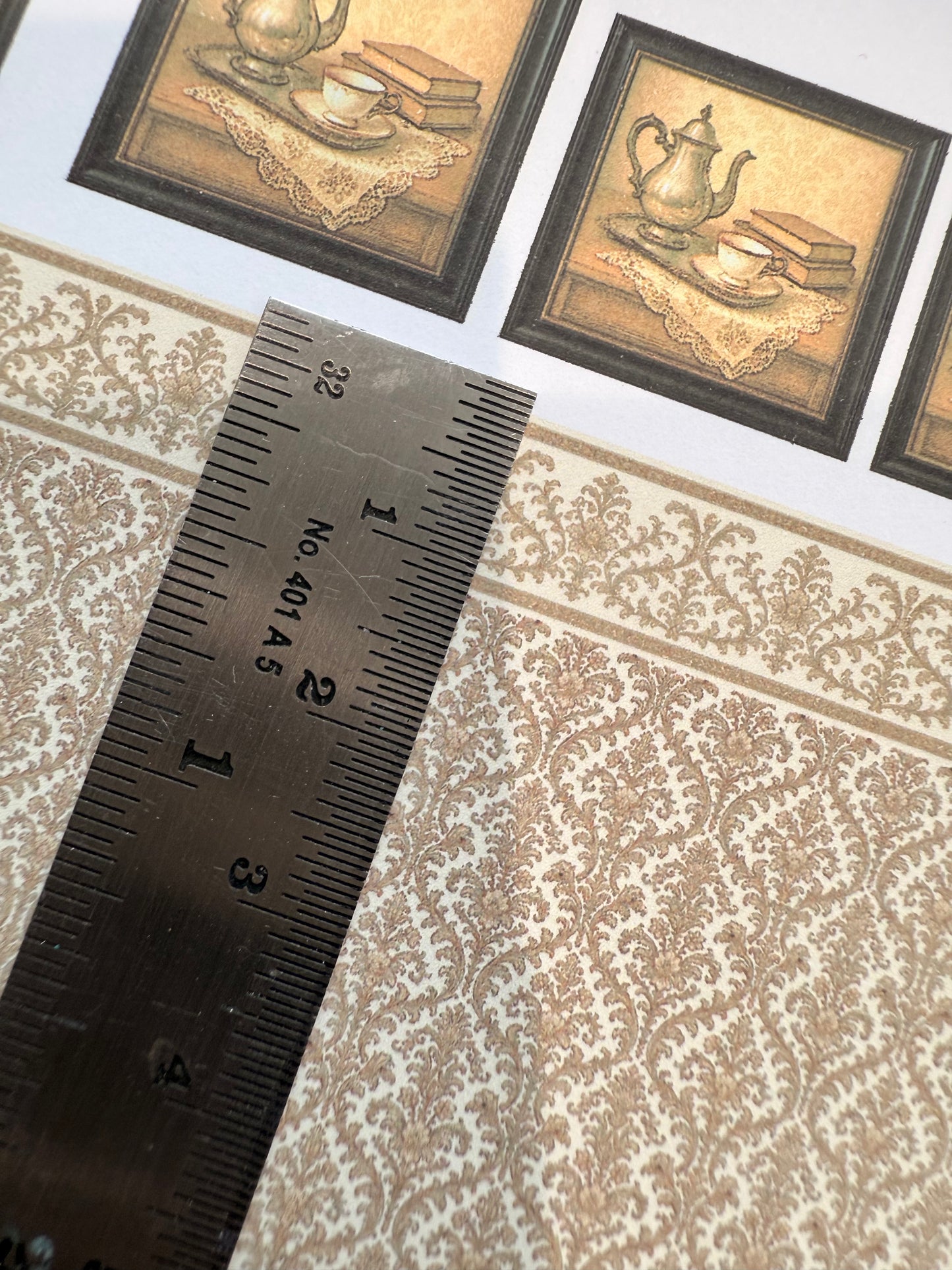 SET EDWARDIAN COFFEE COLOURS & STILL LIFE