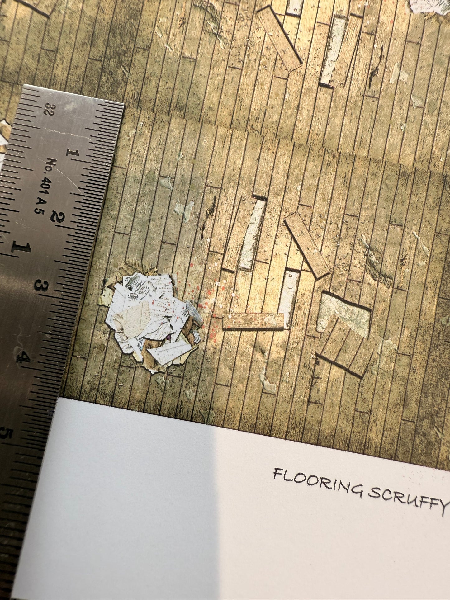 FLOORING SCRUFFY DAMAGED FLOORBOARDS 1/48