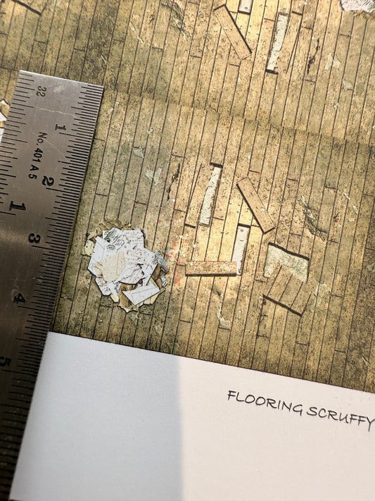 FLOORING SCRUFFY DAMAGED FLOORBOARDS 1/48