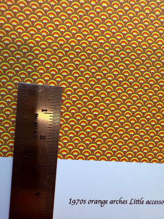 Fabric 1970s Orange Arches 1/48