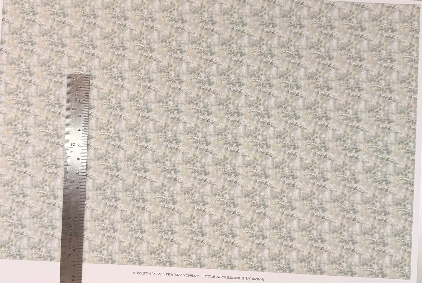FABRIC CHRISTMAS WINTER BRANCHES  1. 1/48