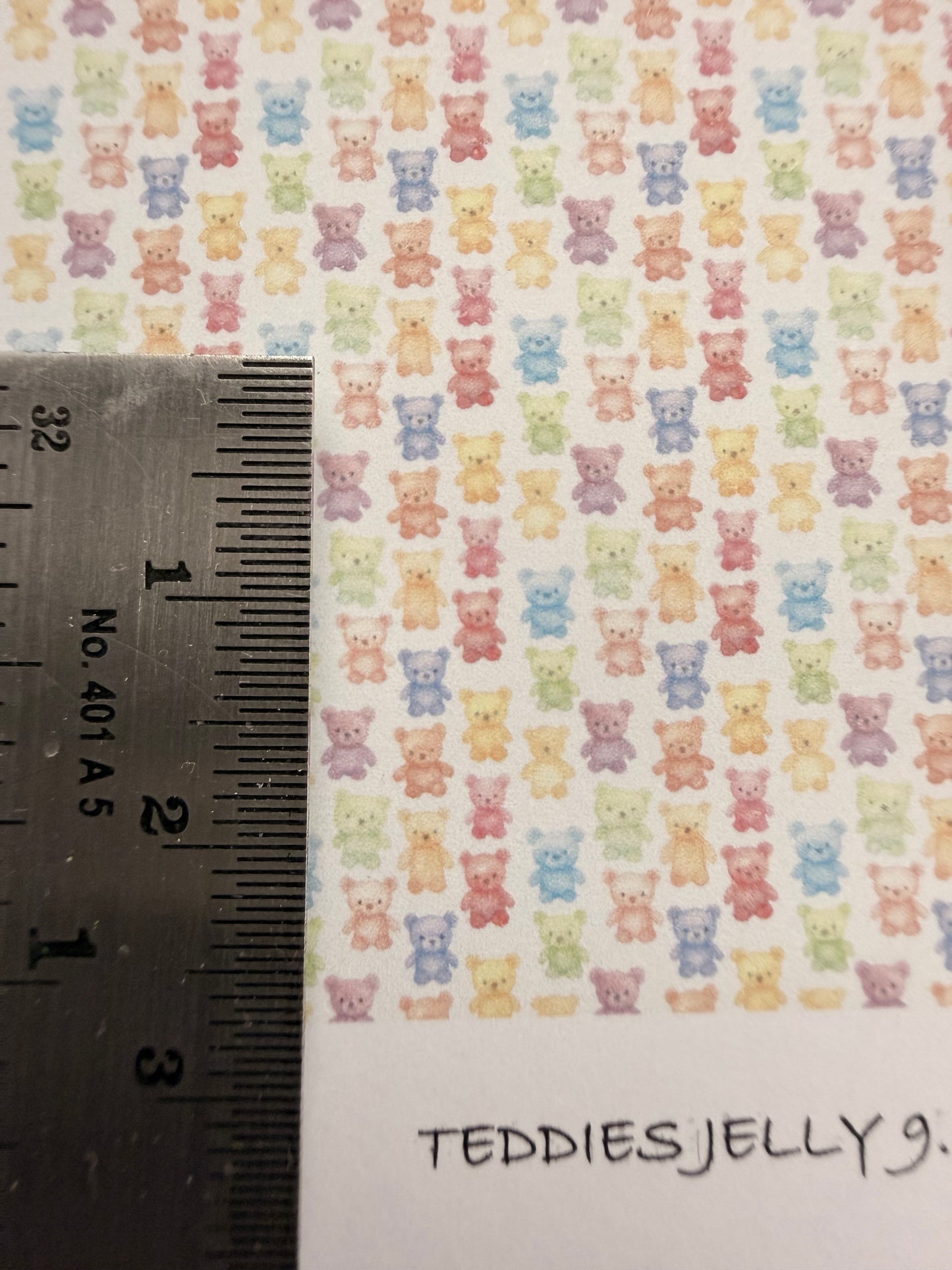 FABRIC CHILDREN TEDDIES JELLY 9.   1/48 SCALE