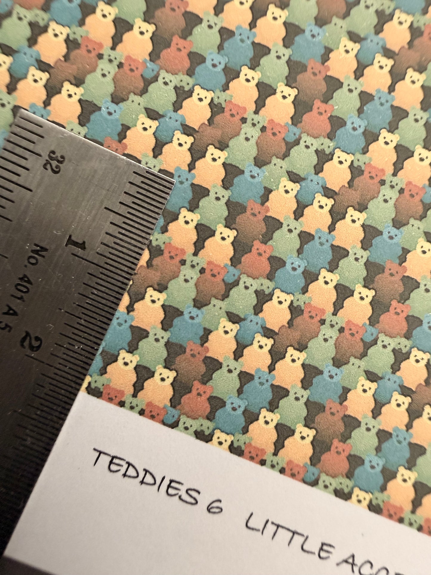 WALLPAPER CHILDREN TEDDIES 6 FABRIC 1/48