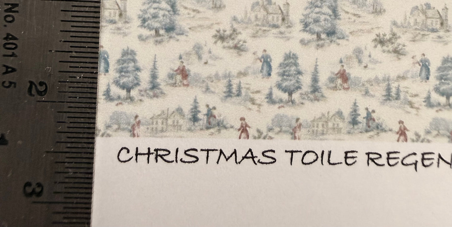 WALLPAPER CHRISTMAS TOILE REGENCY 4
