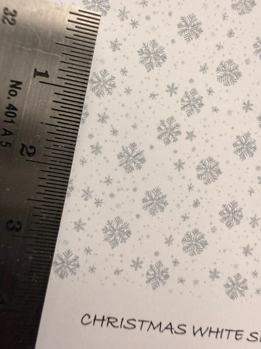 WALLPAPER CHRISTMAS WHITE SNOWFLAKES 10