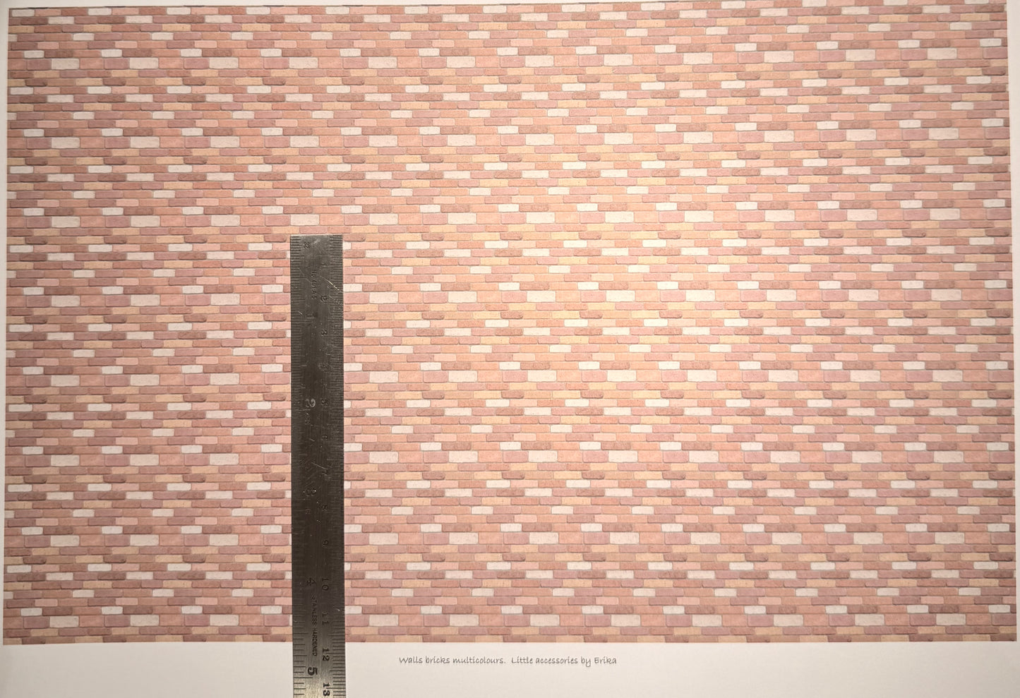 outside walls brick multicoloured 1/48