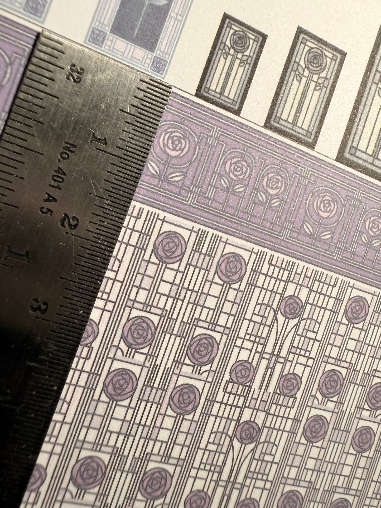 SET MACKINTOSH PURPLE ROSES