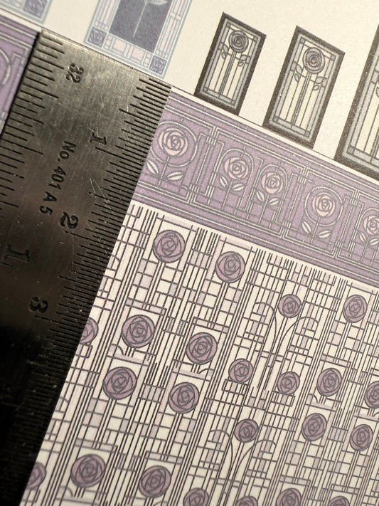 SET MACKINTOSH PURPLE ROSES