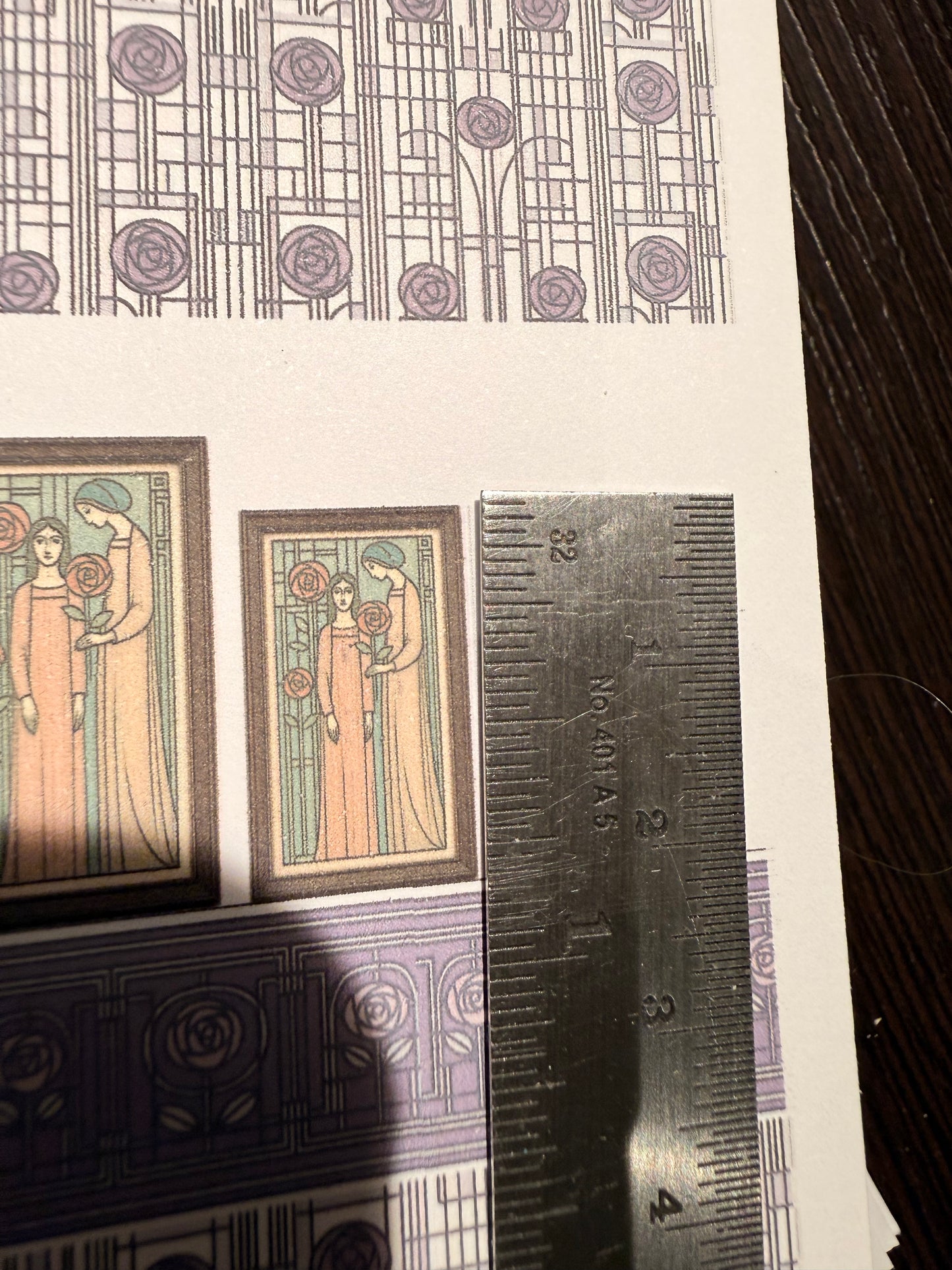 SET MACKINTOSH PURPLE ROSES