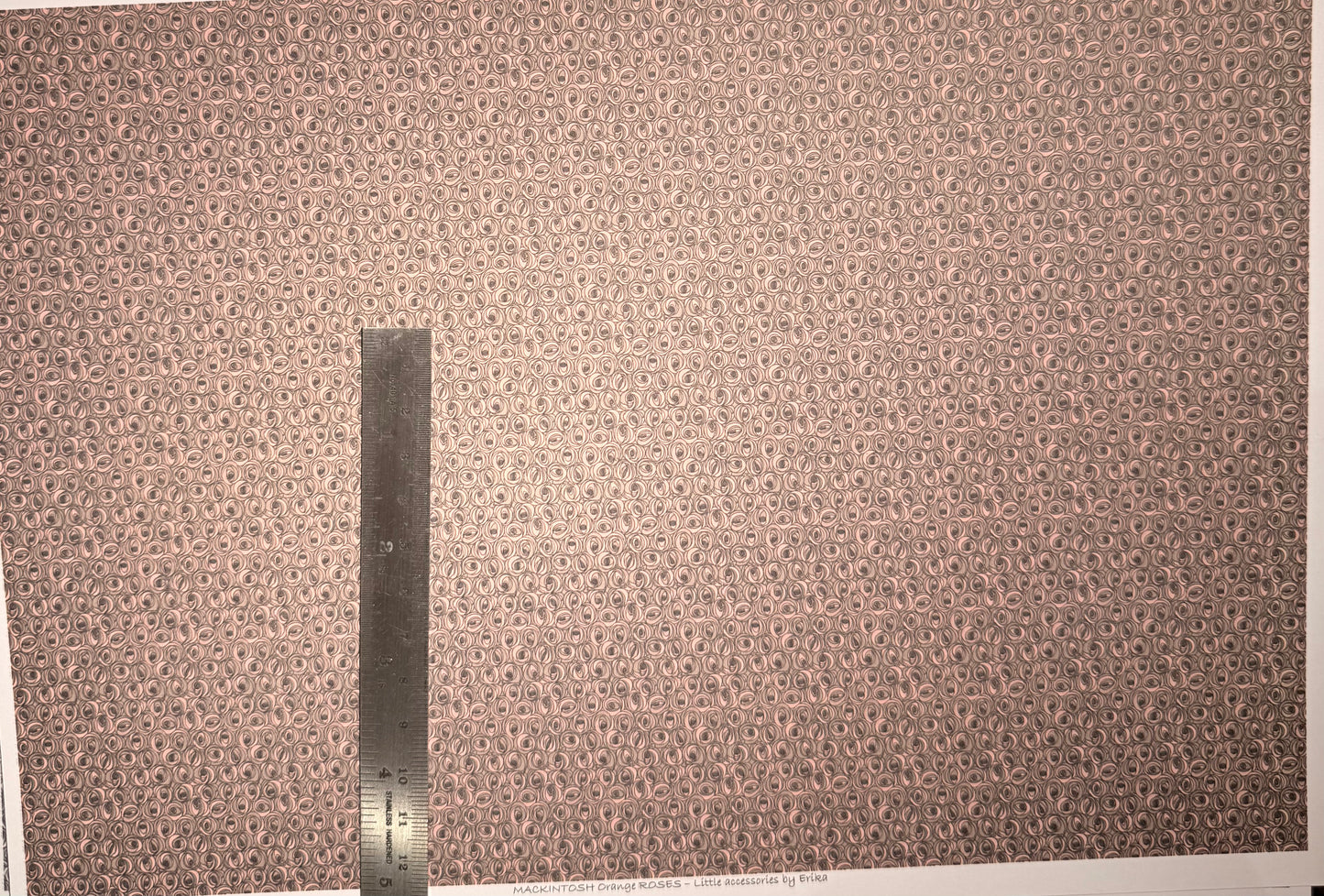 WALLPAPER MACKINTOSH ORANGE ROSES