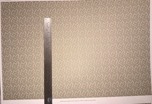 WALLPAPER ROOFING SHINGLES MULTI COLOURS 1