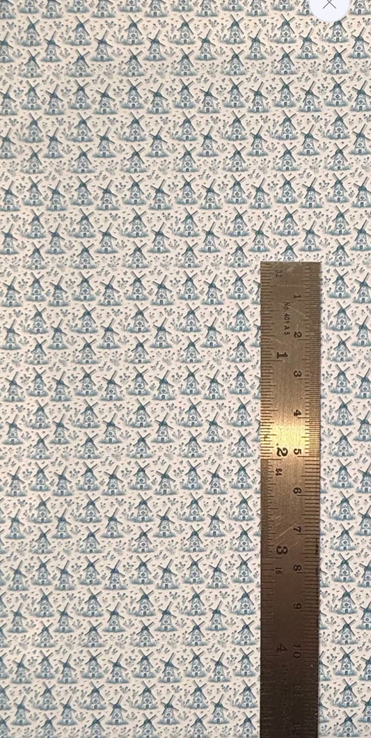 FABRIC WINDMILL BLUE