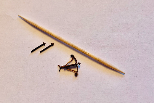 Weapons. CROSS BOW & THREE ARROWS. 1/48th scale KIT