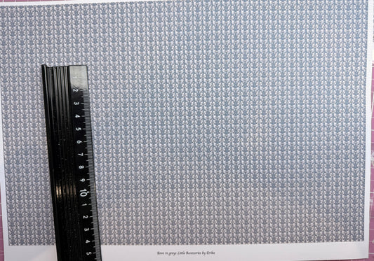 WALLPAPER BOWS GREY 2 1/48TH SCALE