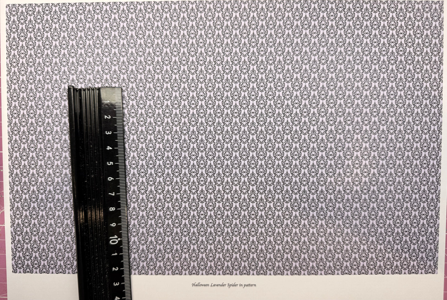 Wallpaper Halloween lavender spider inside pattern 1/48 scale