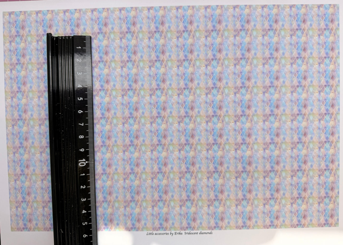 Wallpaper iridescent art deco pink blue.