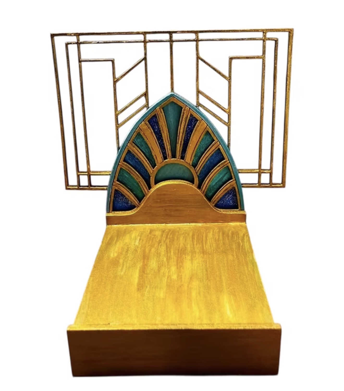 one Art Deco peacock large panel 1/48th scale