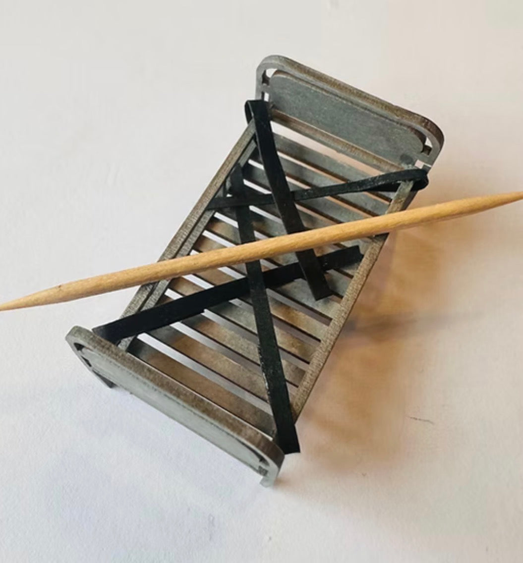 MEDICAL. Strap down bed 1/48th scale