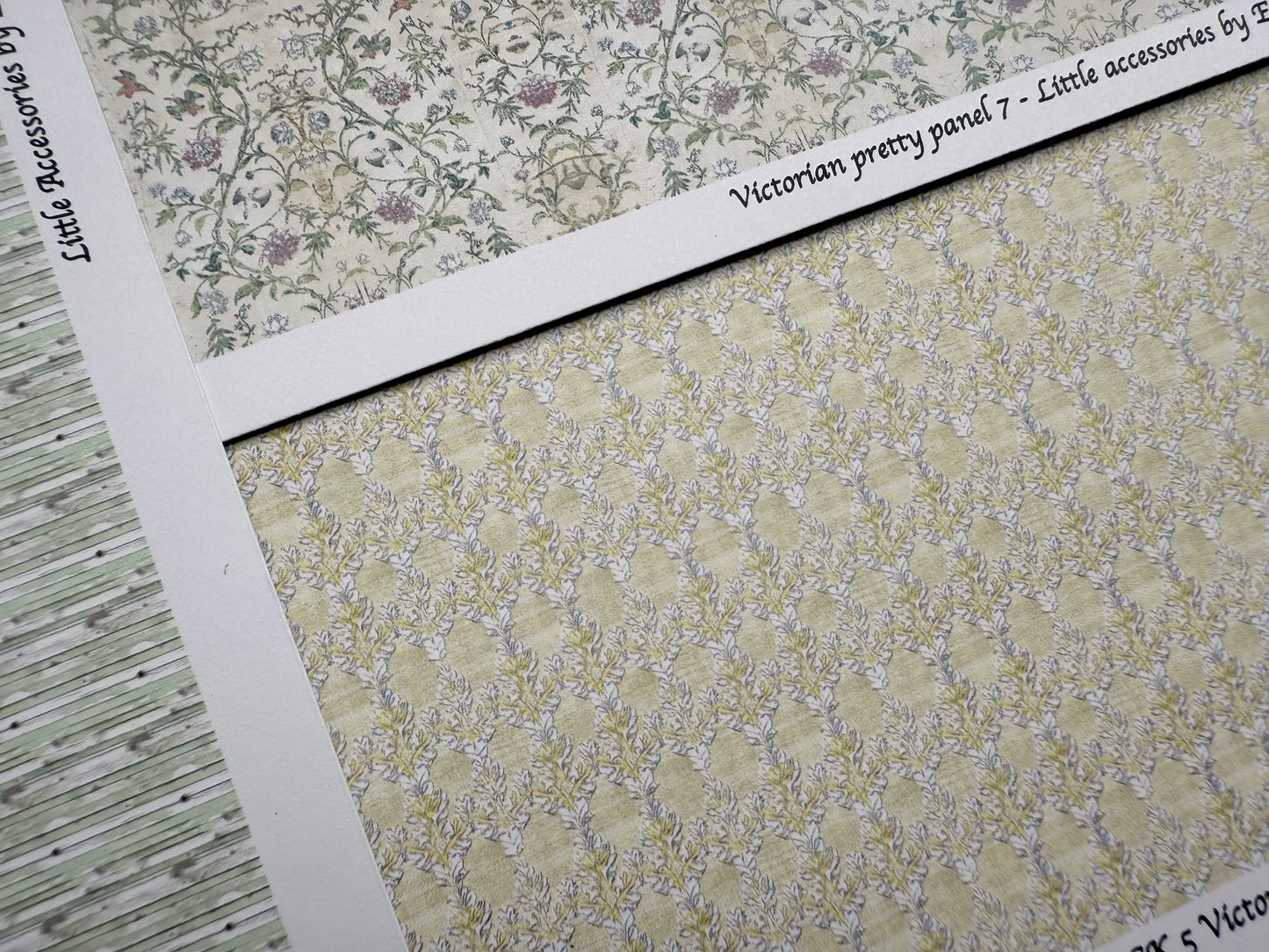 PACK wallpaper VICTORIAN pretty panel & buttermilk
