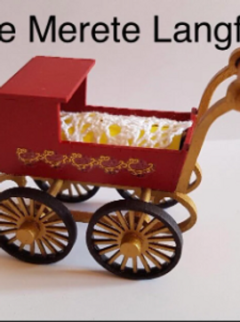 Homemaking. collection. PRAM WITH REMOVABLE CARRIAGE. 1/48th scale KIT