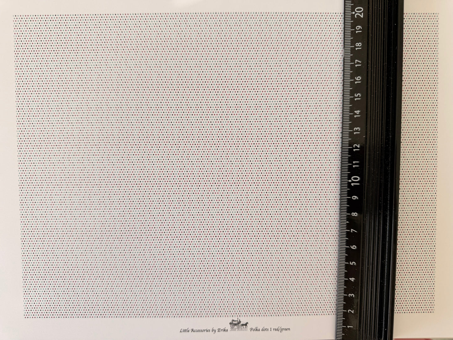 wallpaper contrast polka dots red & green