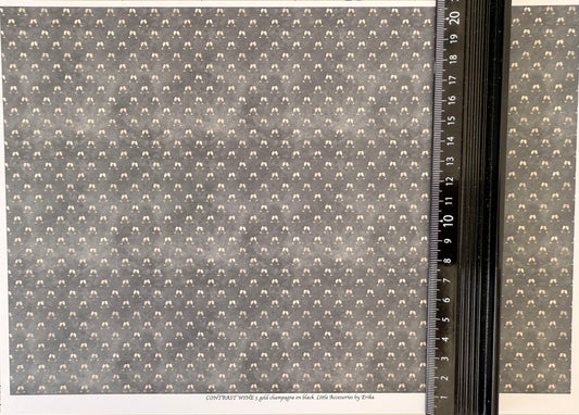 Wallpaper Contrast/French gold champagne & black