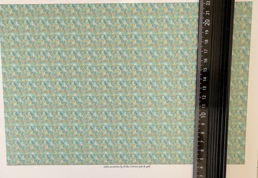 Wallpaper Contrast/art deco/chinese jade gold