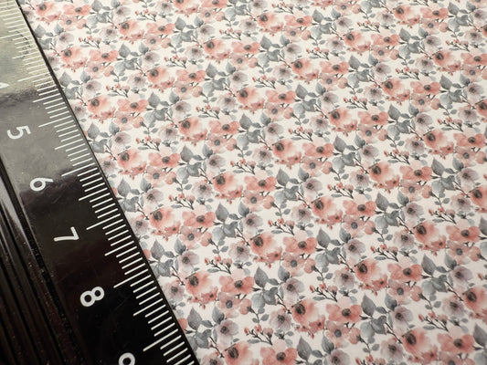 FABRIC VICTORIAN flower meadow 9