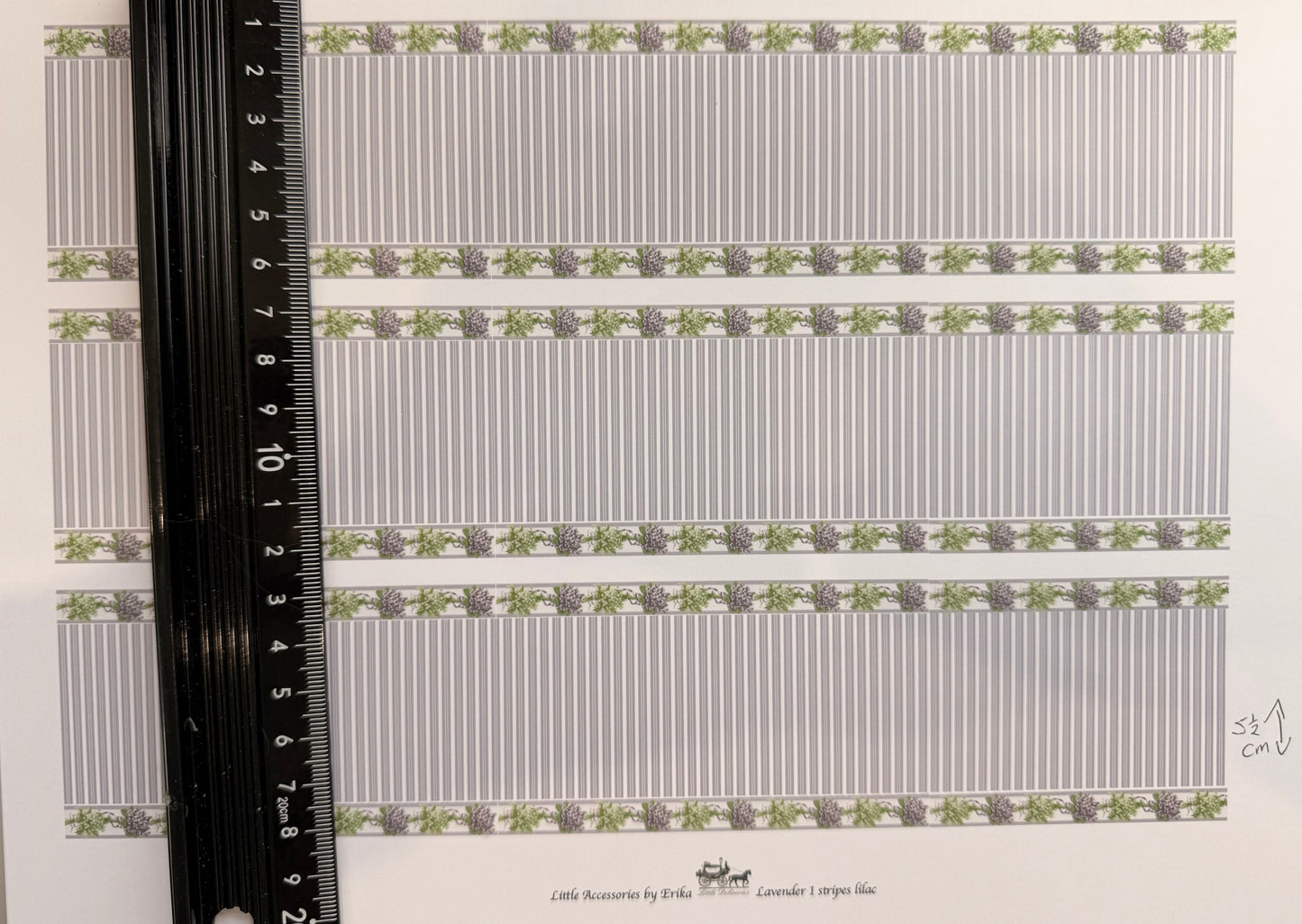 wallpaper lavender stripes lilac with border