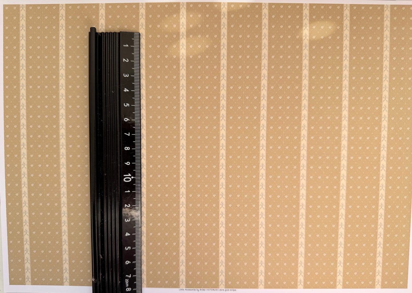 FABRIC Victorian dark gold stripes