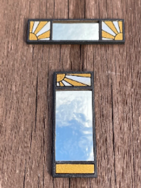 Art Deco collection. 2 MIRRORS & 1 DECORATIVE PANEL. 1/48th scale kit