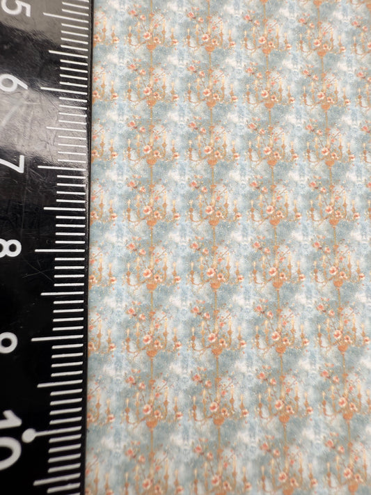 Wallpaper Art Nouveau candelabra