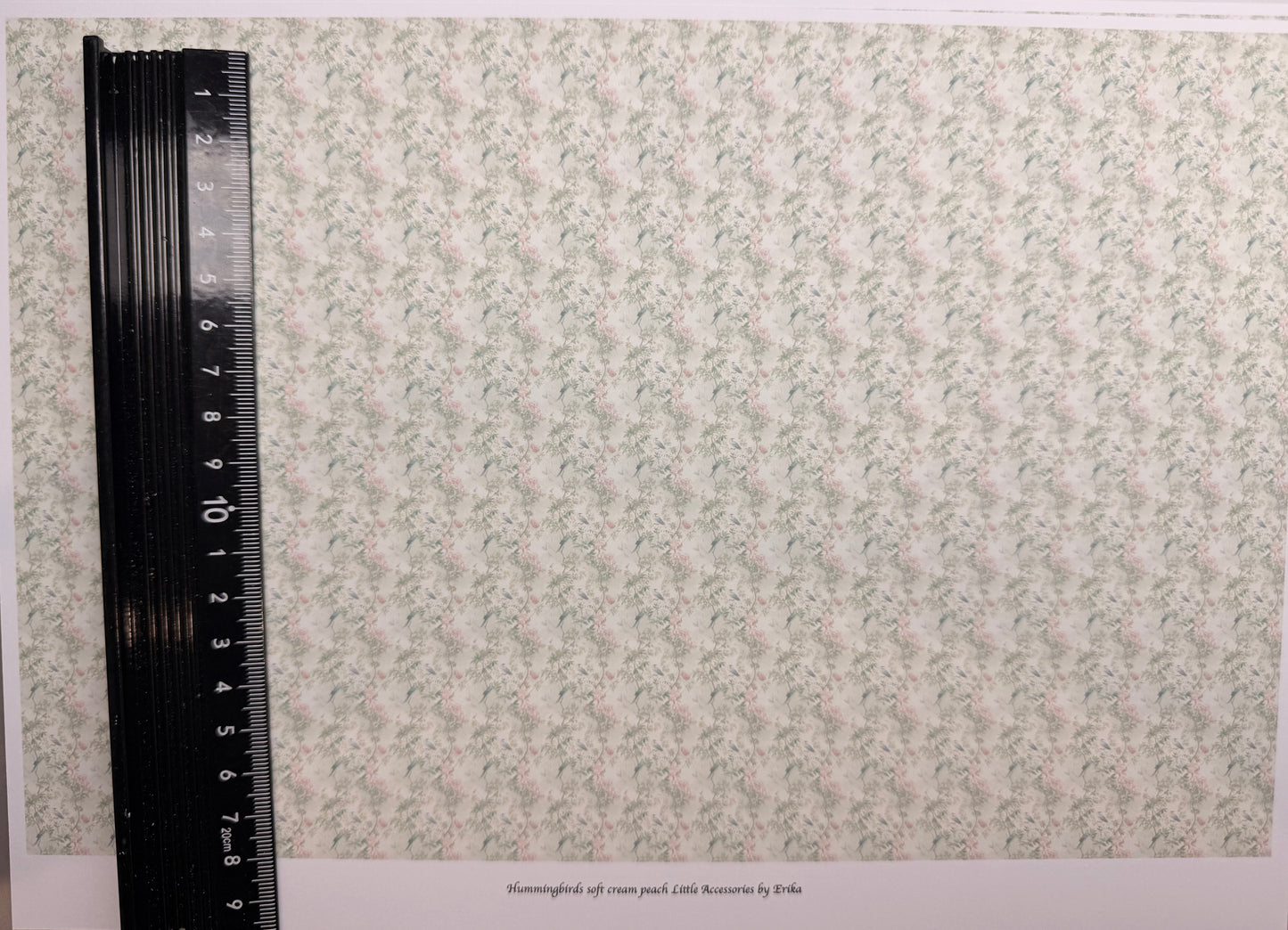 Wallpaper hummingbirds soft cream peach