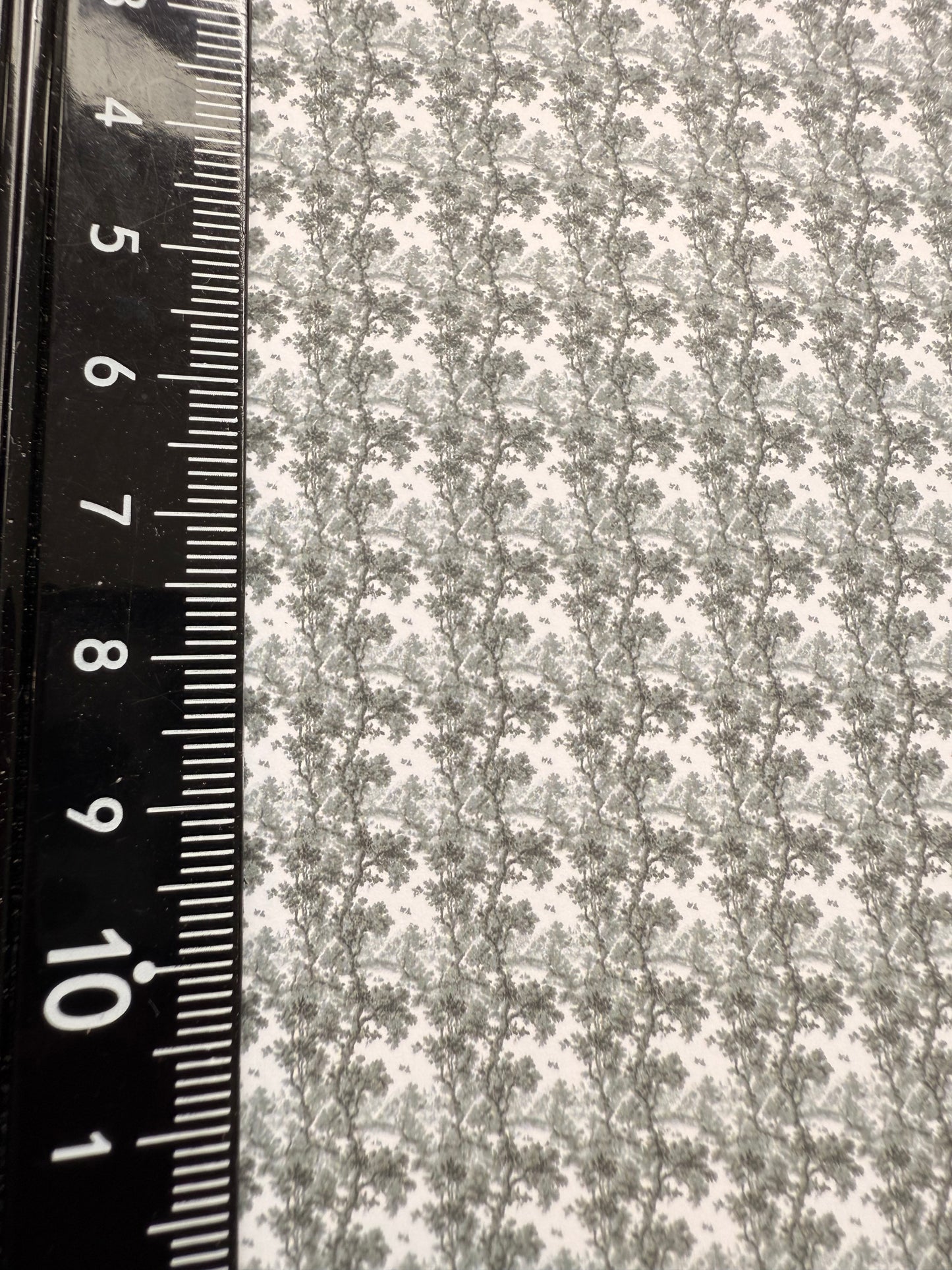 FABRIC French Toile B&W butterflies