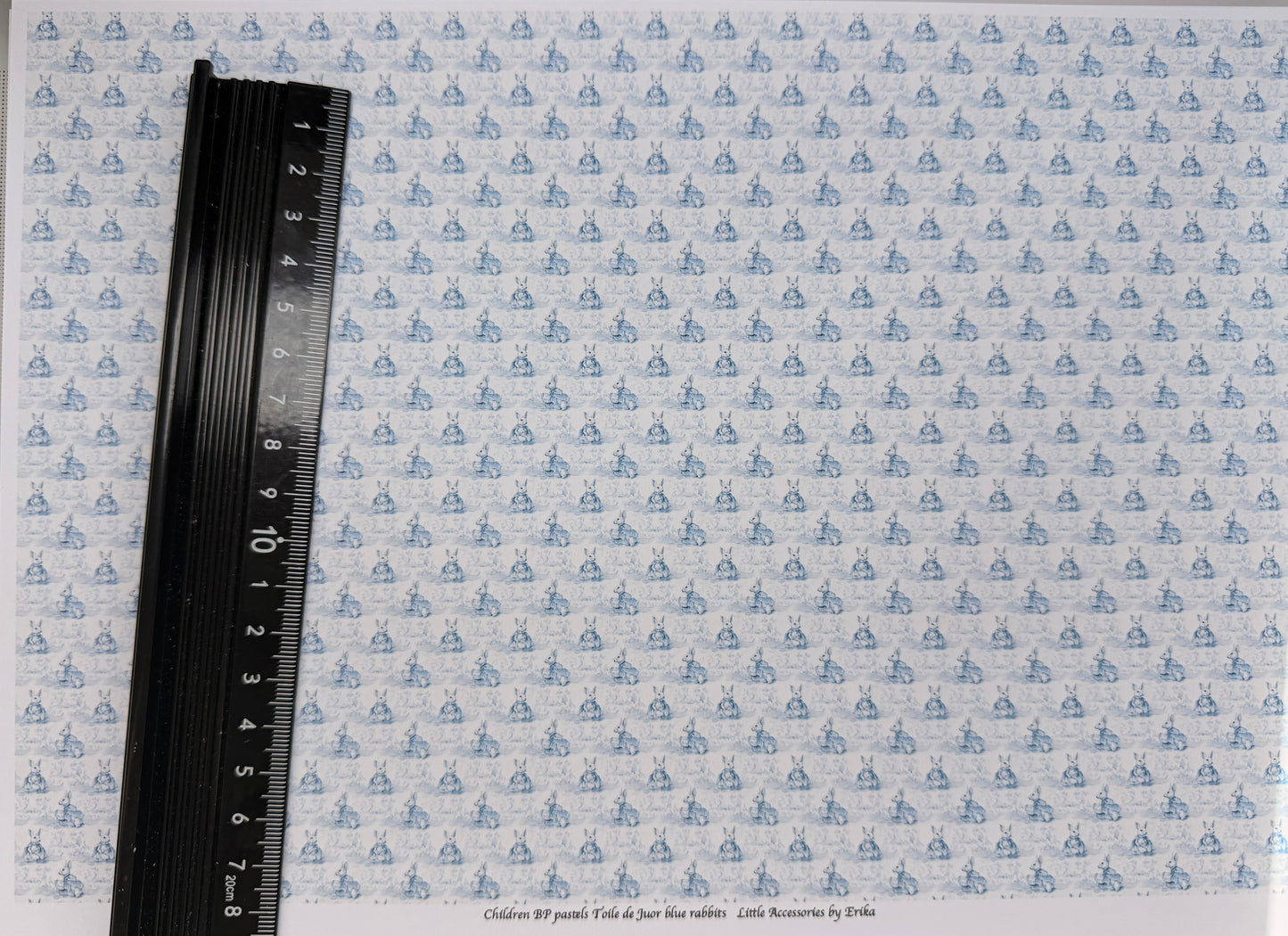 Wallpaper Children toile de Jour blue Rabbits