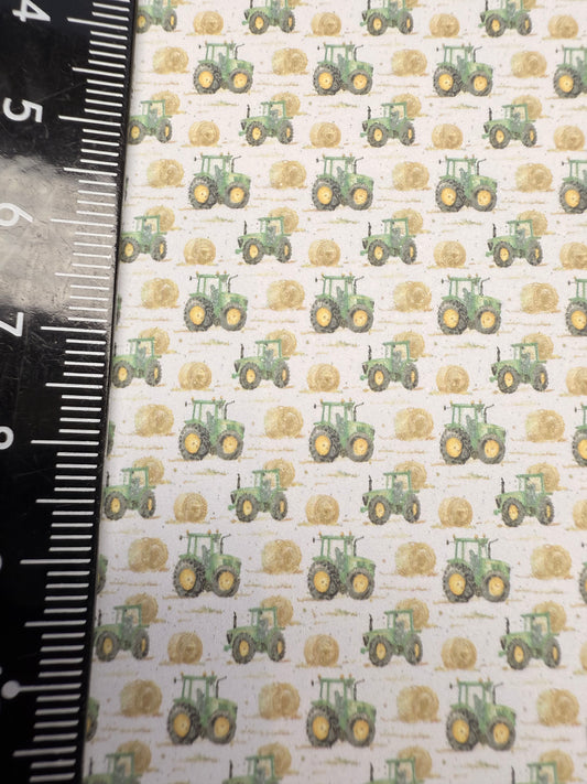 Wallpaper Children Tractors 1 green