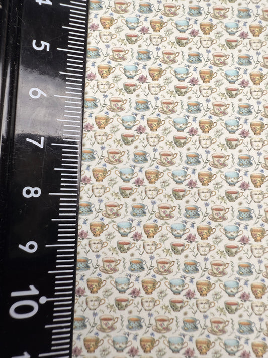 Wallpaper kitchen Teacups 3