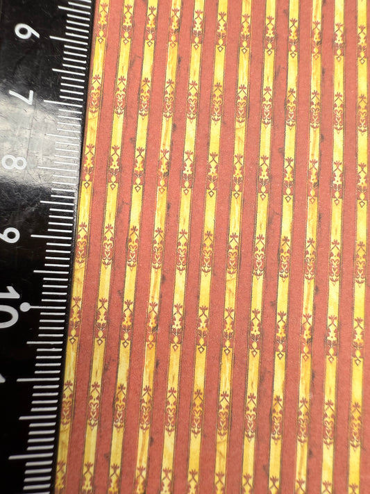 Wallpaper circus red & gold stripes