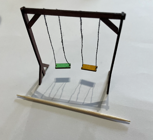 Garden & Playground collection. CHILDREN'S  SWINGS 1.48th scale kit