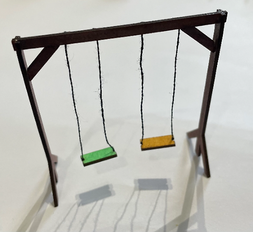 Garden & Playground collection. CHILDREN'S  SWINGS 1.48th scale kit