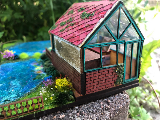 Garden & Playground collection. CONSERVATORY/SUN ROOM/ ART STUDIO/ SOLARIUM. 1/48th scale kit