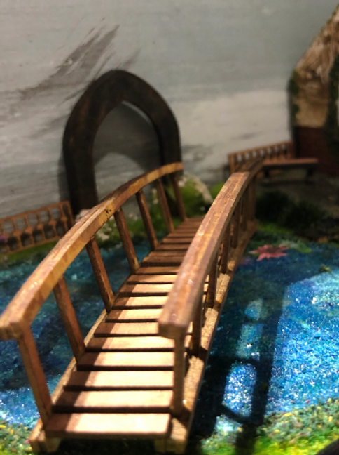 Garden & Playground collection. ARCHED BRIDGE.1/48th scale kit