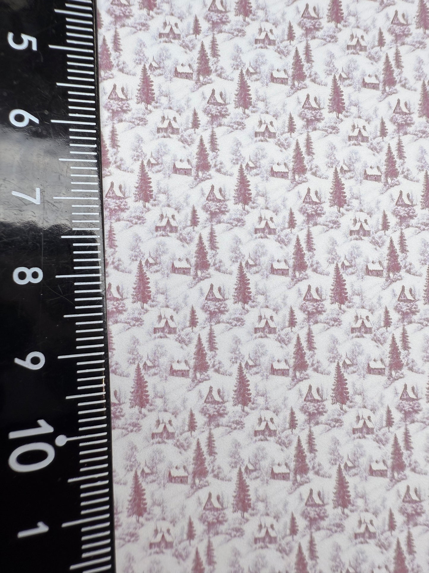 FABRIC Christmas Toile 1 red